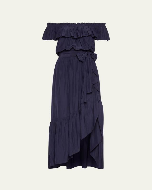 Gloria Off-Shoulder Midi Dress